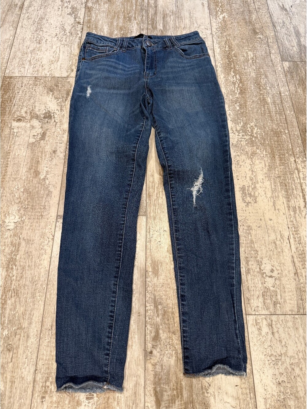 1822 Denim Womens 8 Distressed Skinny Jeans Ripped Y2K